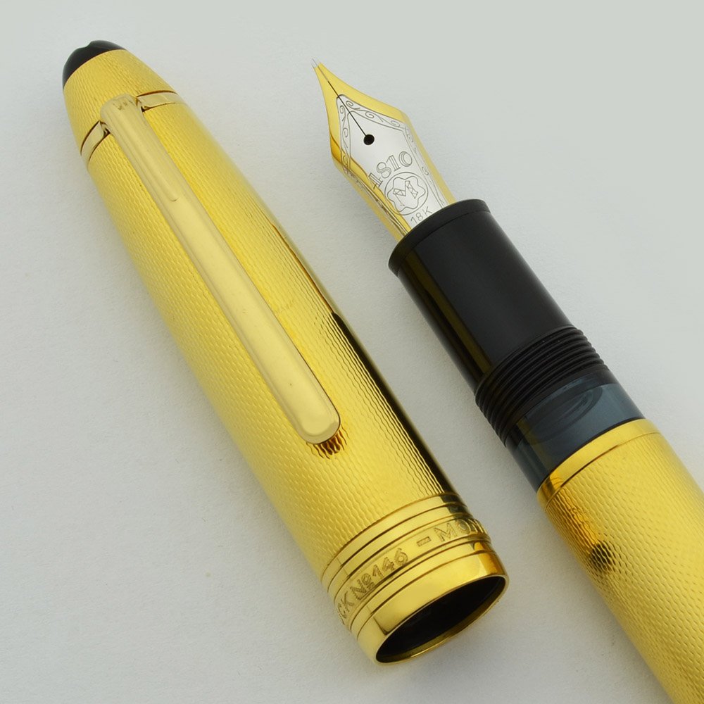 Montblanc Meisterstuck 146 - Vermeil Barleycorn, Piston Fill